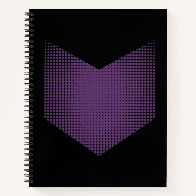 Halftone Hawkeye Symbol Notebook (Front)