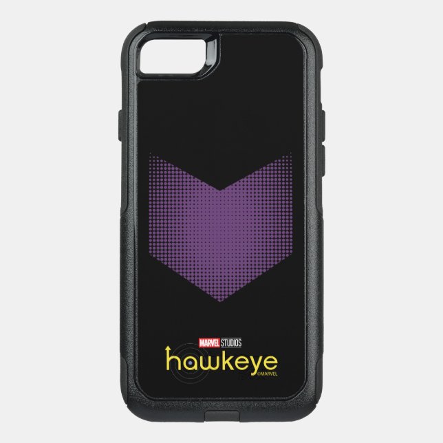 Halftone Hawkeye Symbol Otterbox iPhone Case (Back)