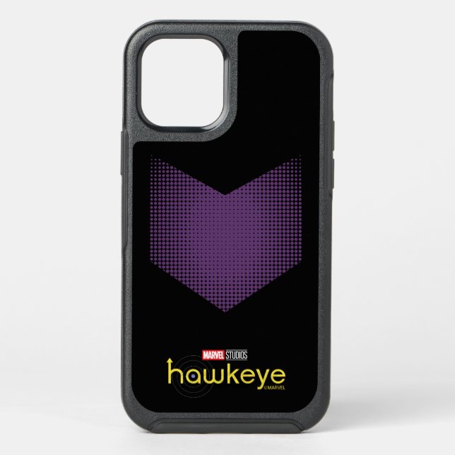 Halftone Hawkeye Symbol Otterbox iPhone Case (Back)