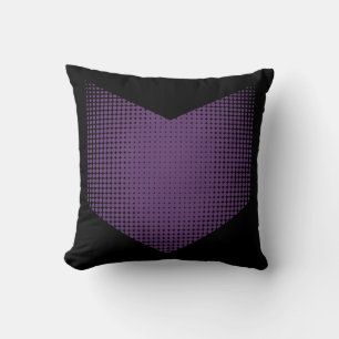 Halftone Hawkeye Symbol Throw Pillow