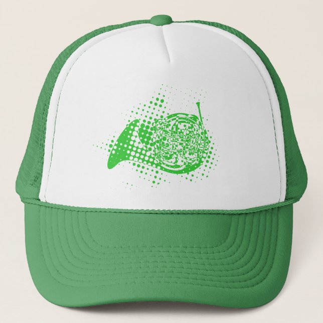 Halftone Horn Trucker Hat (Front)