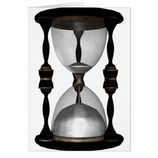 Halftone Hourglass Sand Timer Cards (Front)