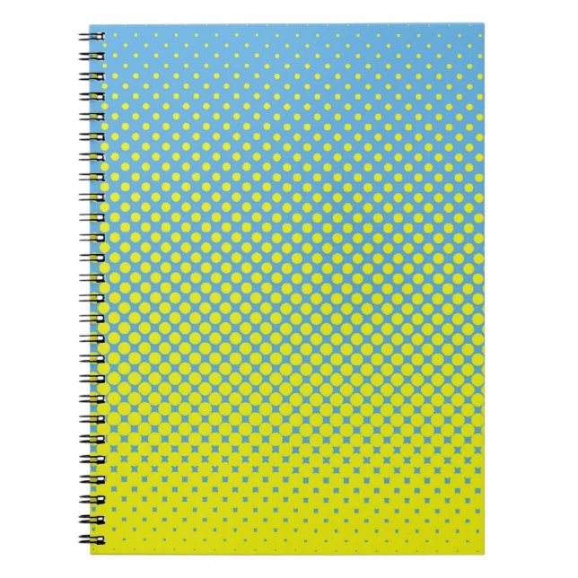 Halftone illustrationpop, art, pattern, comic, gra notebook (Front)