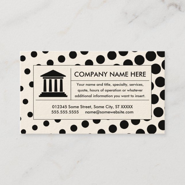 halftone law business card (Front)