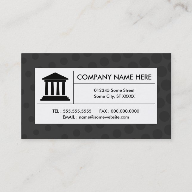 halftone law business card (Front)
