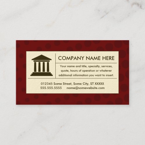 halftone law business card template