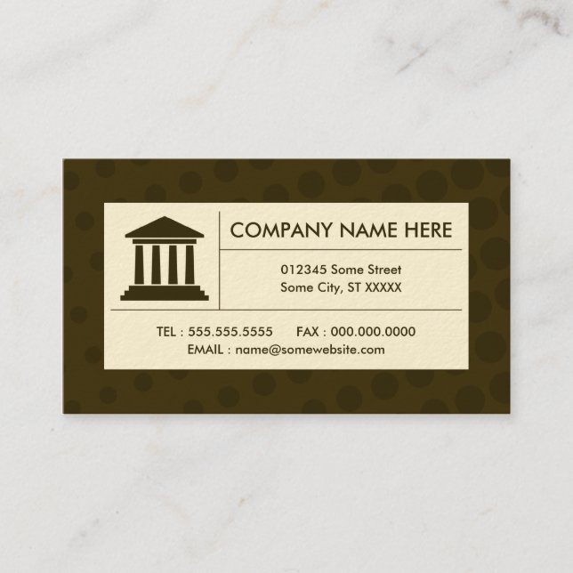 halftone law business card (Front)