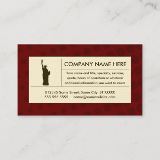 halftone liberty business card