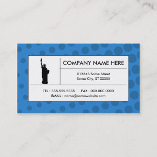 halftone liberty business card