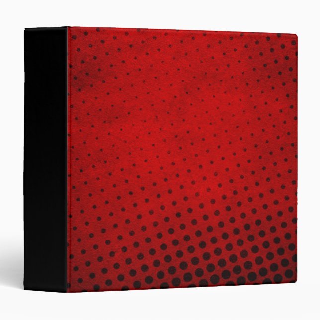 Halftone pattern background 3 ring binder (Front/Spine)