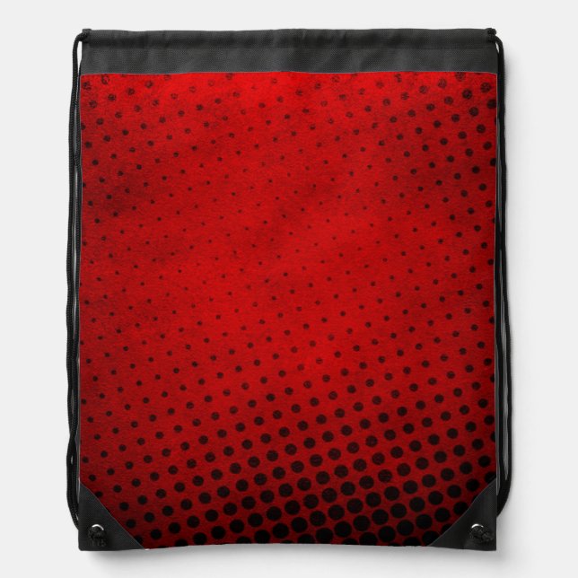 Halftone pattern background drawstring bag (Front)