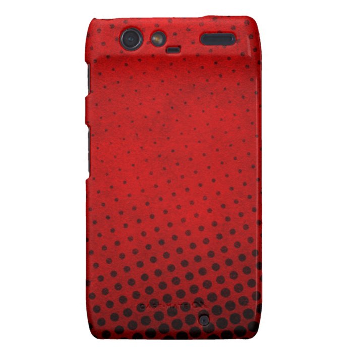 Halftone pattern background droid RAZR cases