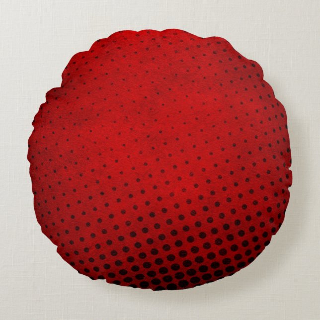 Halftone pattern background round pillow (Front)