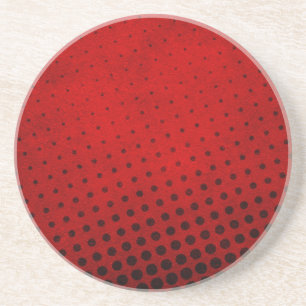 Halftone pattern background sandstone coaster