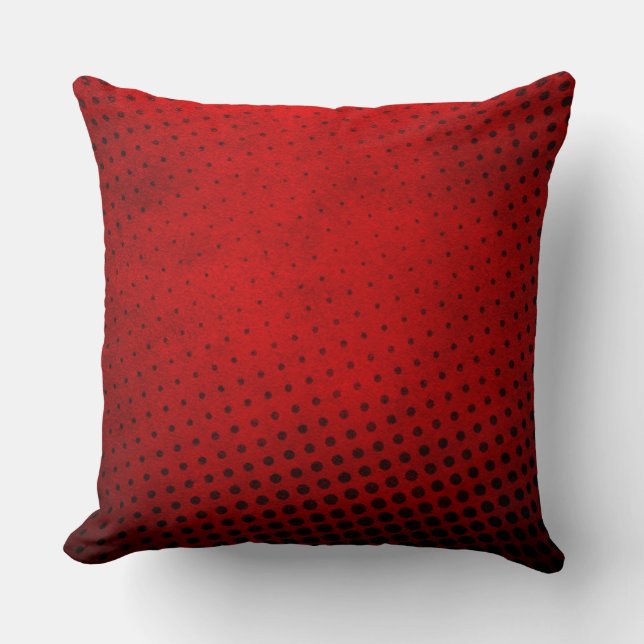 Halftone pattern background throw pillow (Front)