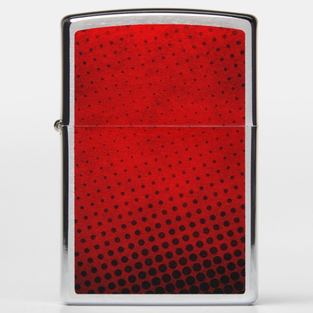 Halftone pattern background zippo lighter (Front)