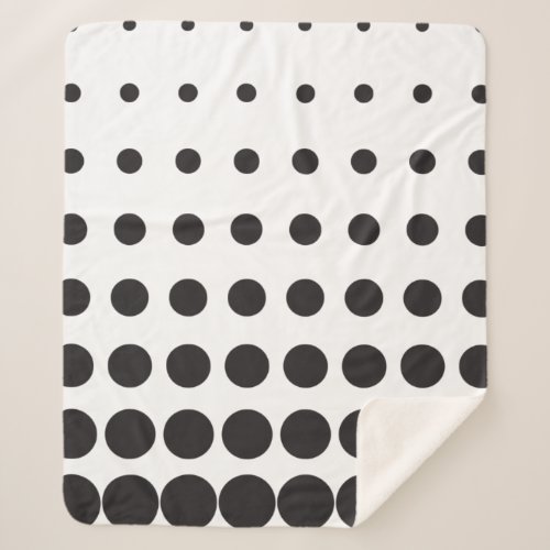 Halftone pattern dot modern retro sherpa blanket