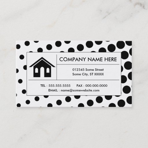 Customizable halftone real estate business card templates