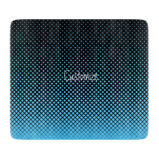 Halftone Vector Diamond Pattern Thunder_Cove Cutting Board (Front)