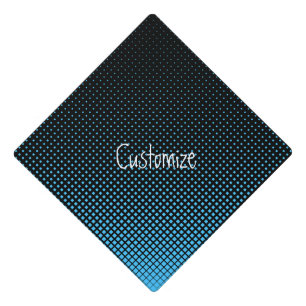 Halftone Vector Diamond Pattern Thunder_Cove Graduation Cap Topper