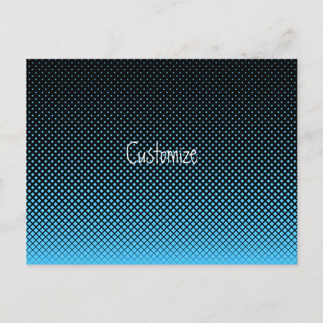 Halftone Vector Diamond Pattern Thunder_Cove Postcard (Front)