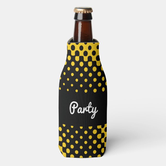 Halftone Y&B Bottle Cooler (Bottle Front)