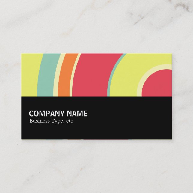 Halfway 0114 - Colorful  Circle 01 Business Card (Front)
