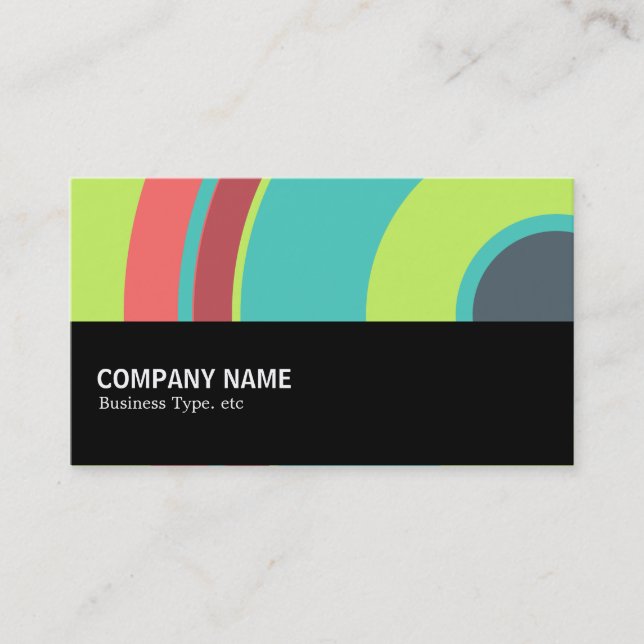 Halfway 0114 - Colorful  Circle 04 Business Card (Front)