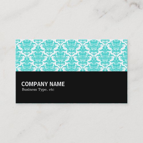 Halfway 054 - Aqua Damask Business Card