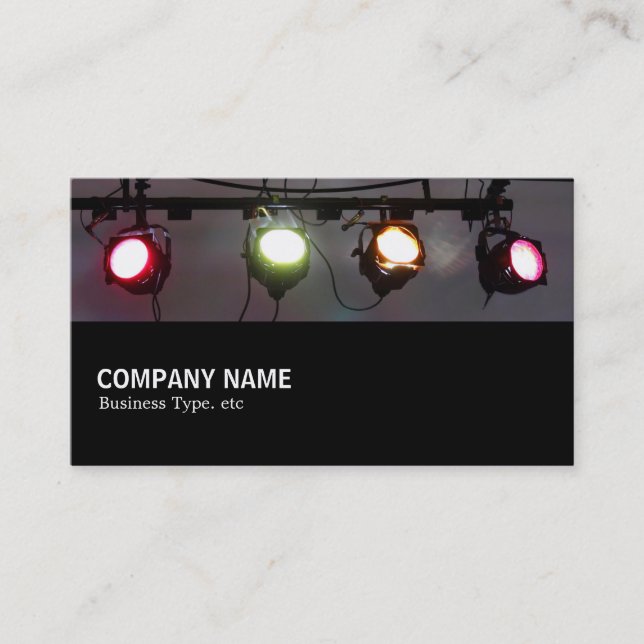 Halfway 098 - Theatre Spot Lights Business Card (Front)