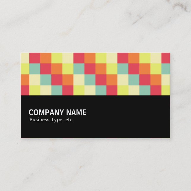 Halfway - Color Squares 010 Business Card (Front)