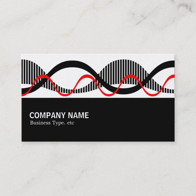 Halfway - Sound Waves Business Card (Front)