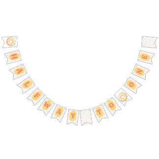 HALFWAY TO ONE SPRINKLE DONUT THEME BANNER