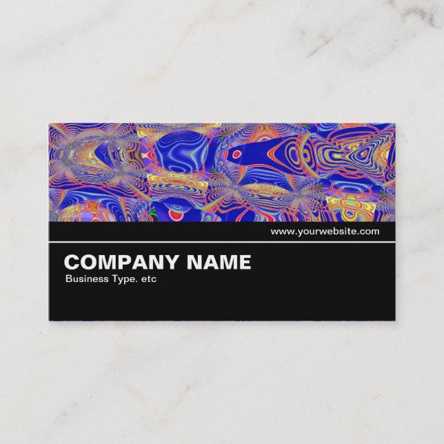 Halfway V2 010 - Fractal Abstract 061012a Business Card (Front)
