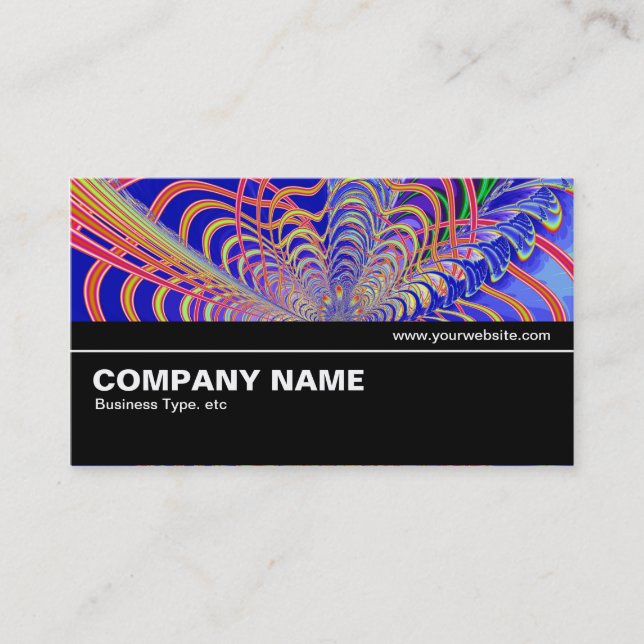 Halfway V2 011 - Fractal Abstract 061012d Business Card (Front)