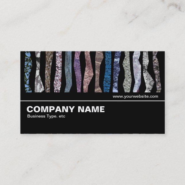 Halfway V2 016 - Mineral Stripes Business Card (Front)