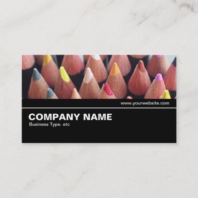 Halfway V2 08 - Color Pencils Business Card (Front)