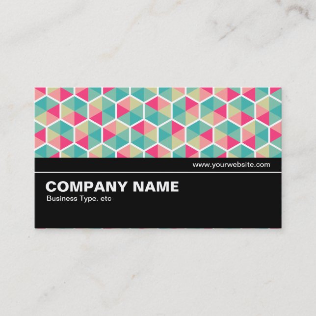 Halfway V2 - Hexagon Pattern 02 Business Card (Front)