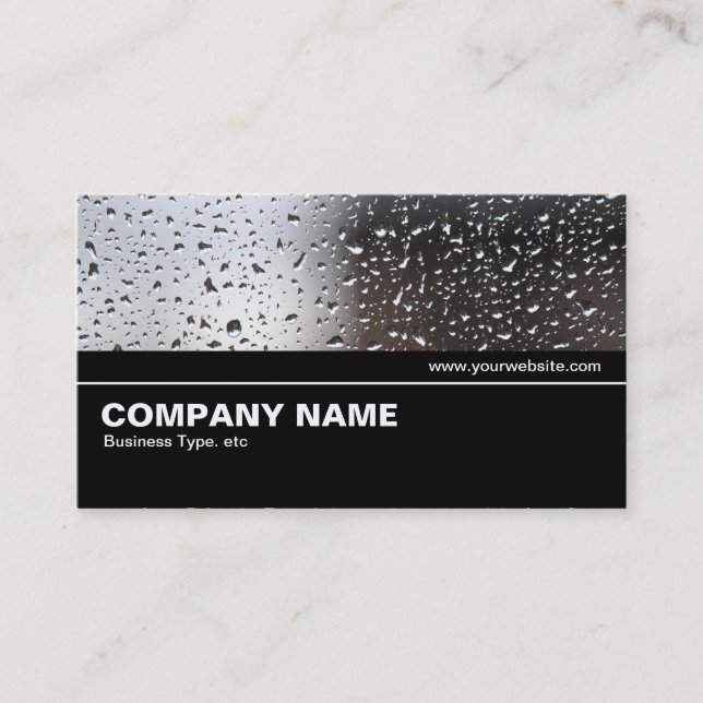 Halfway V2 - Rain on a Window Business Card (Front)