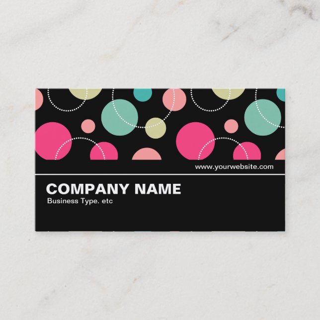 Halfway V2 - Spots & Circles 150816 Business Card (Front)