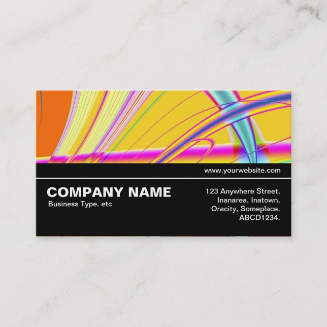 Halfway V3 012 - Fractal Abstract 061012e Business Card (Front)
