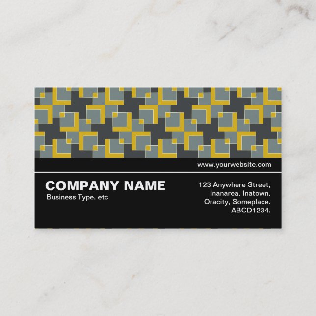 Halfway V3 018 - Geometric Pattern 04 Business Card (Front)