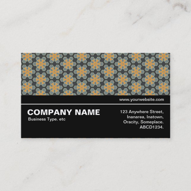 Halfway V3 030 - Geometric Pattern 016 Business Card (Front)