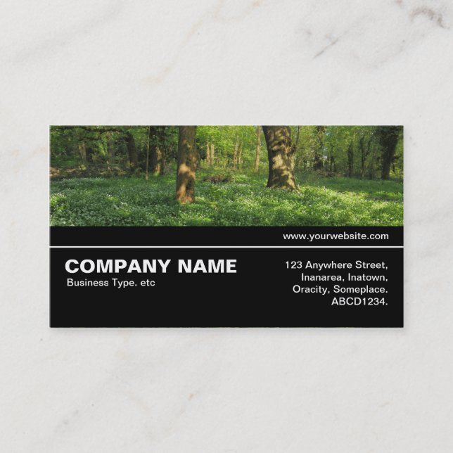 Halfway V3 038 - Spring in the Woods Business Card (Front)