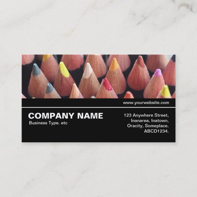 Halfway V3 08 - Color Pencils Business Card (Front)