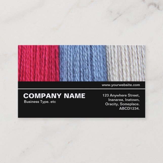 Halfway V3 - Darning Thread Business Card (Front)