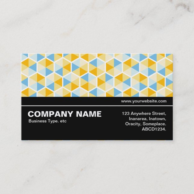 Halfway V3 - Hexagon Pattern 03 Business Card (Front)