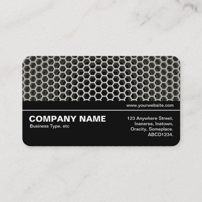 Halfway V3 - Honeycomb Warm Business Card (Front)