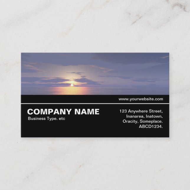 Halfway V3 - Sunrise/Sunset Business Card (Front)