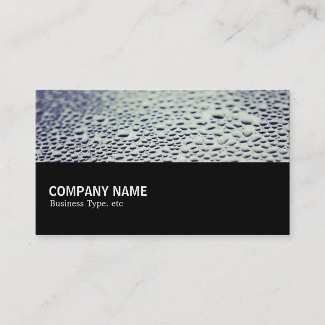 Halfway - Water Droplets on Glass 01 Business Card (Front)
